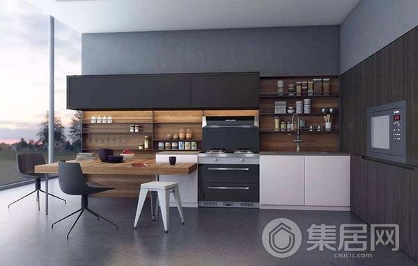 集成灶近距离吸烟适合开放式厨房
